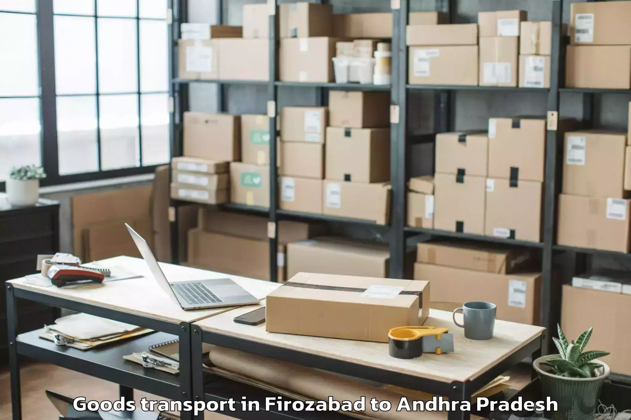 Book Firozabad to Cherukupalle Arumbaka Goods Transport Online